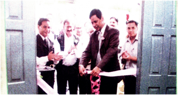 Hostel — Cutting of ribbon by Shri W.M. S. Pariat, IAS, Chief Secretary, Govt. Of Meghalaya during inauguration of Hostel on 15/09/12
