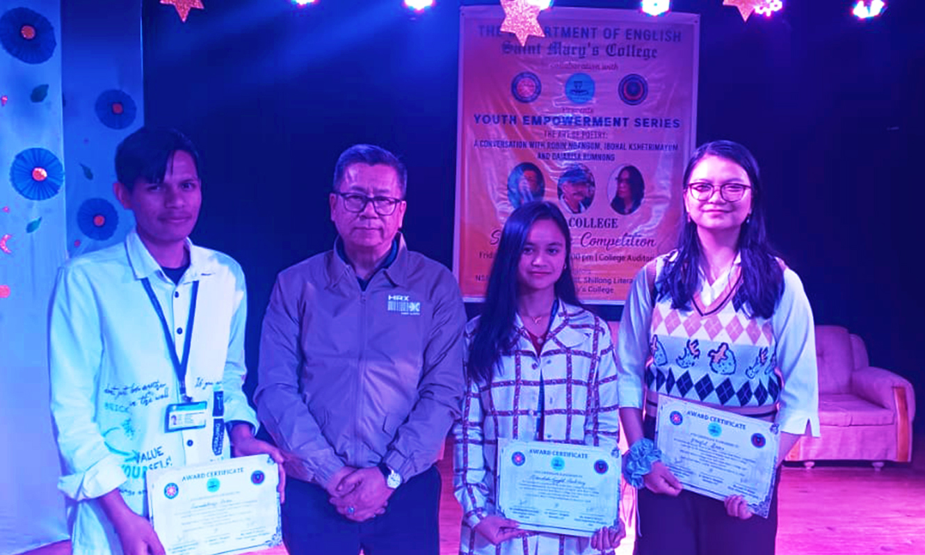 Shillong College students emerged victorious at the Inter-College Slam Poetry Competition