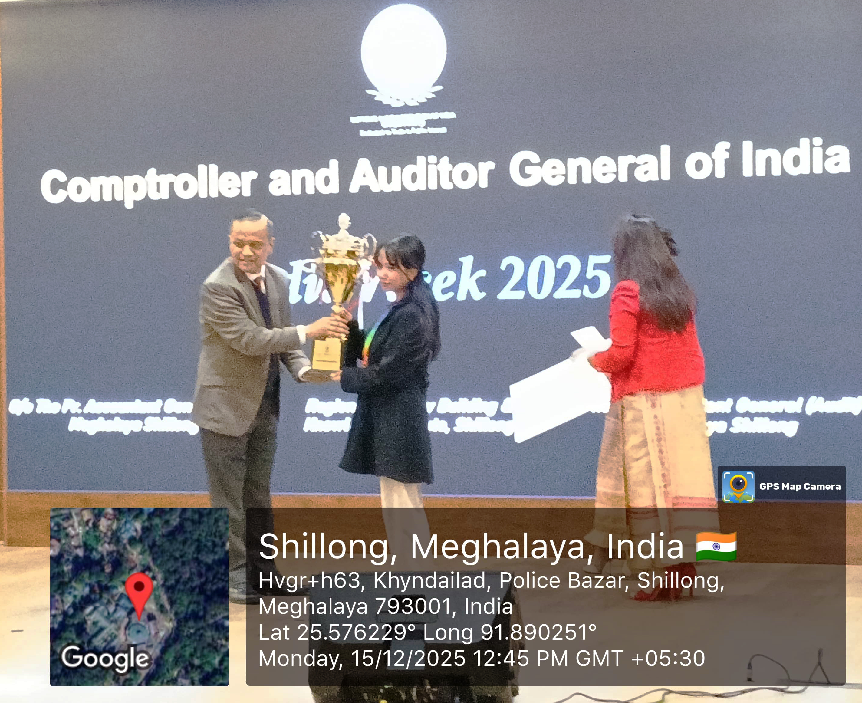 Pynhiammiki Ryngksai and Dasara Kharumnuid secured First Prize in the Third Invitational Inter-College Quiz Competition