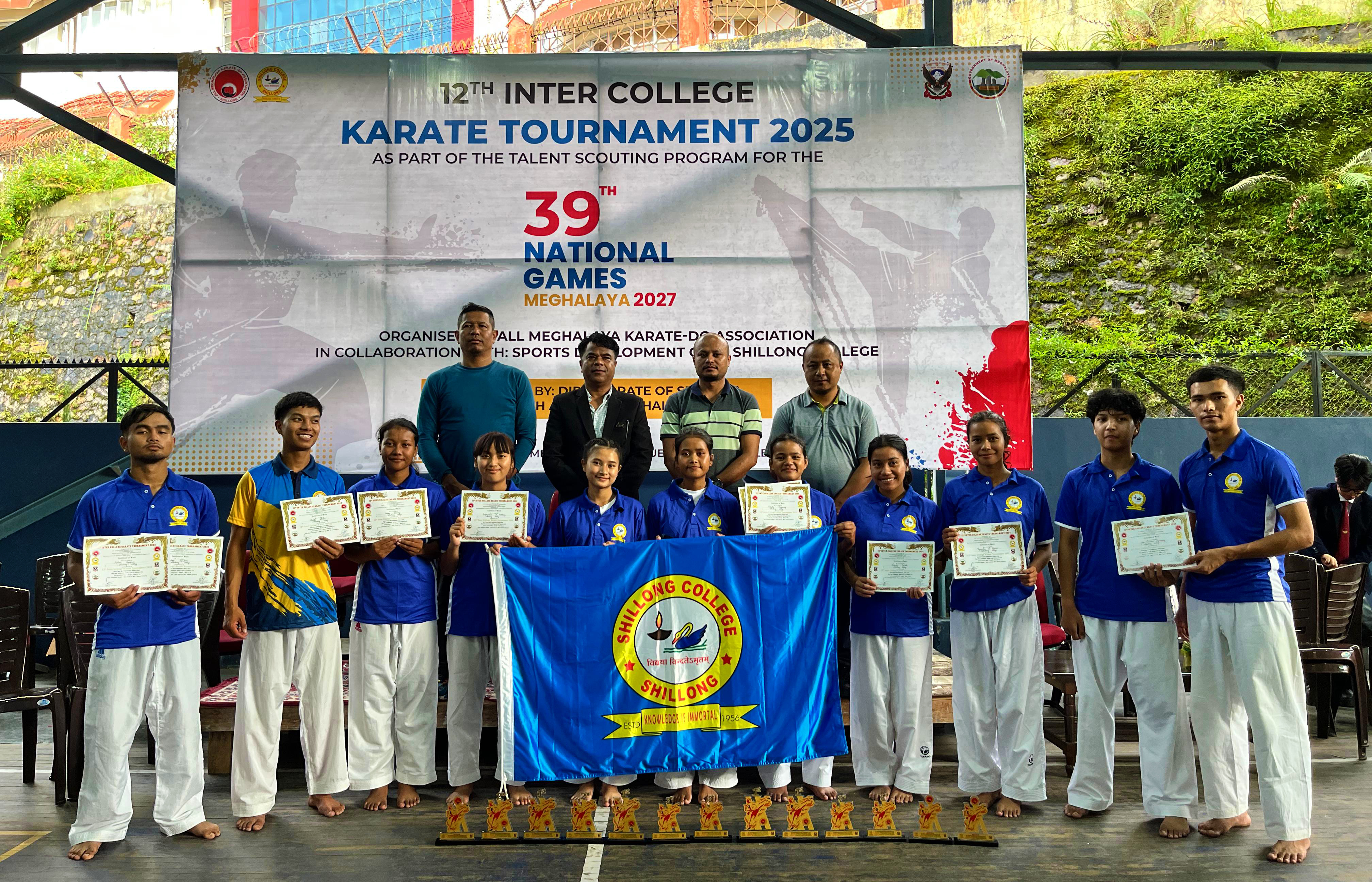 Overall Champion at the 12th Inter-College Karate Tournament 2025