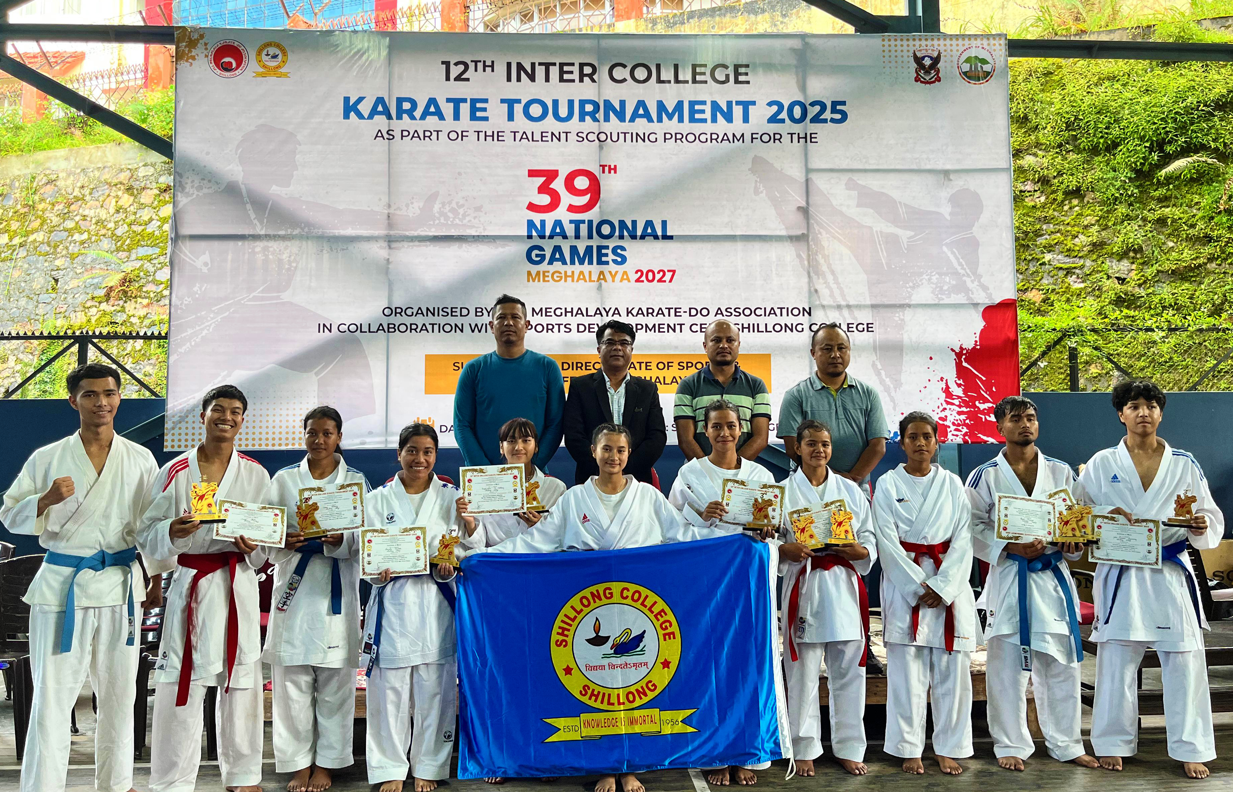 Overall Champion at the 12th Inter-College Karate Tournament 2025