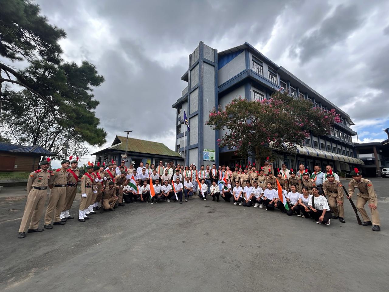 Shillong College commemorates the 80th Independence Day of India 