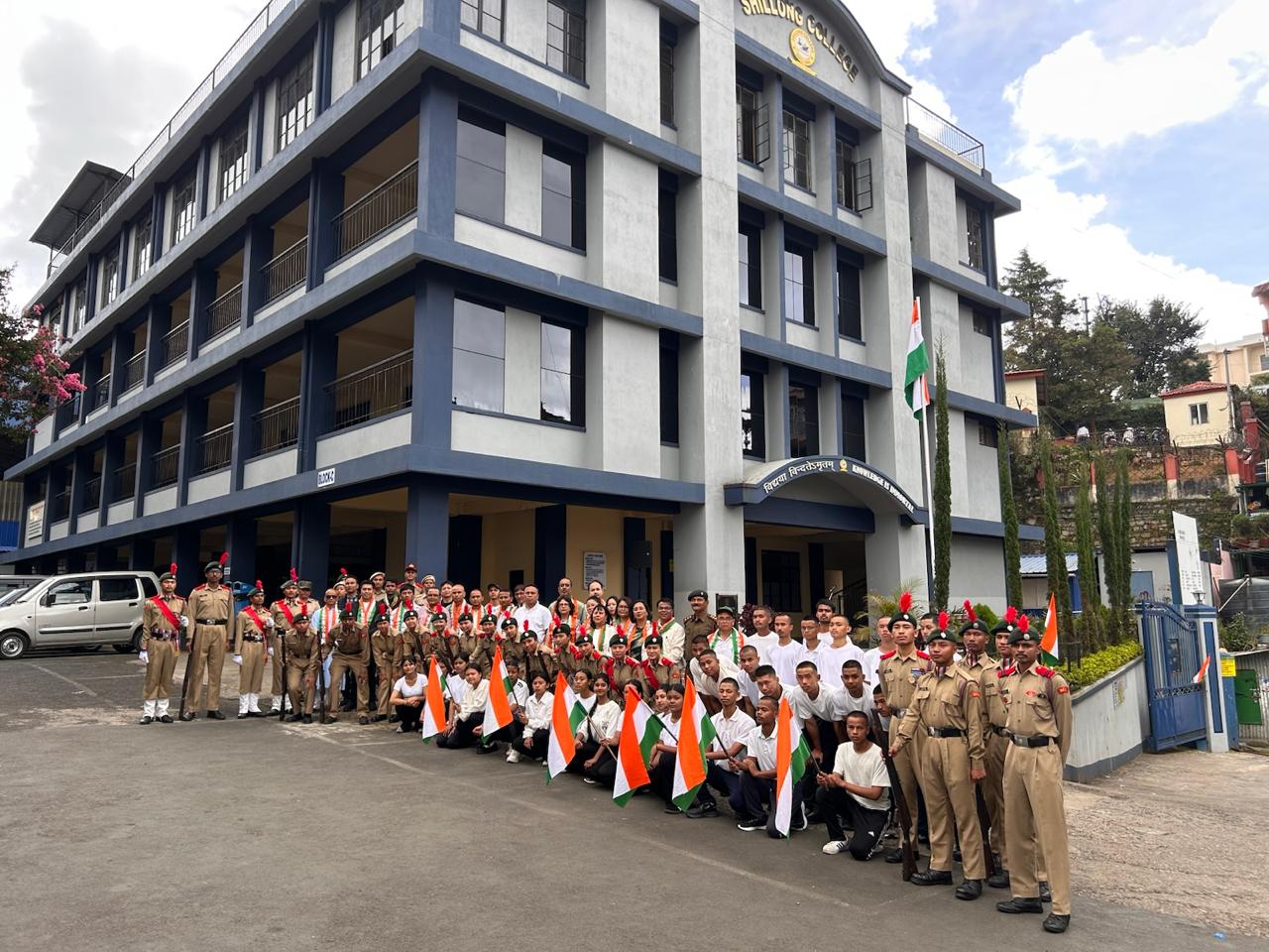 Shillong College commemorates the 80th Independence Day of India 