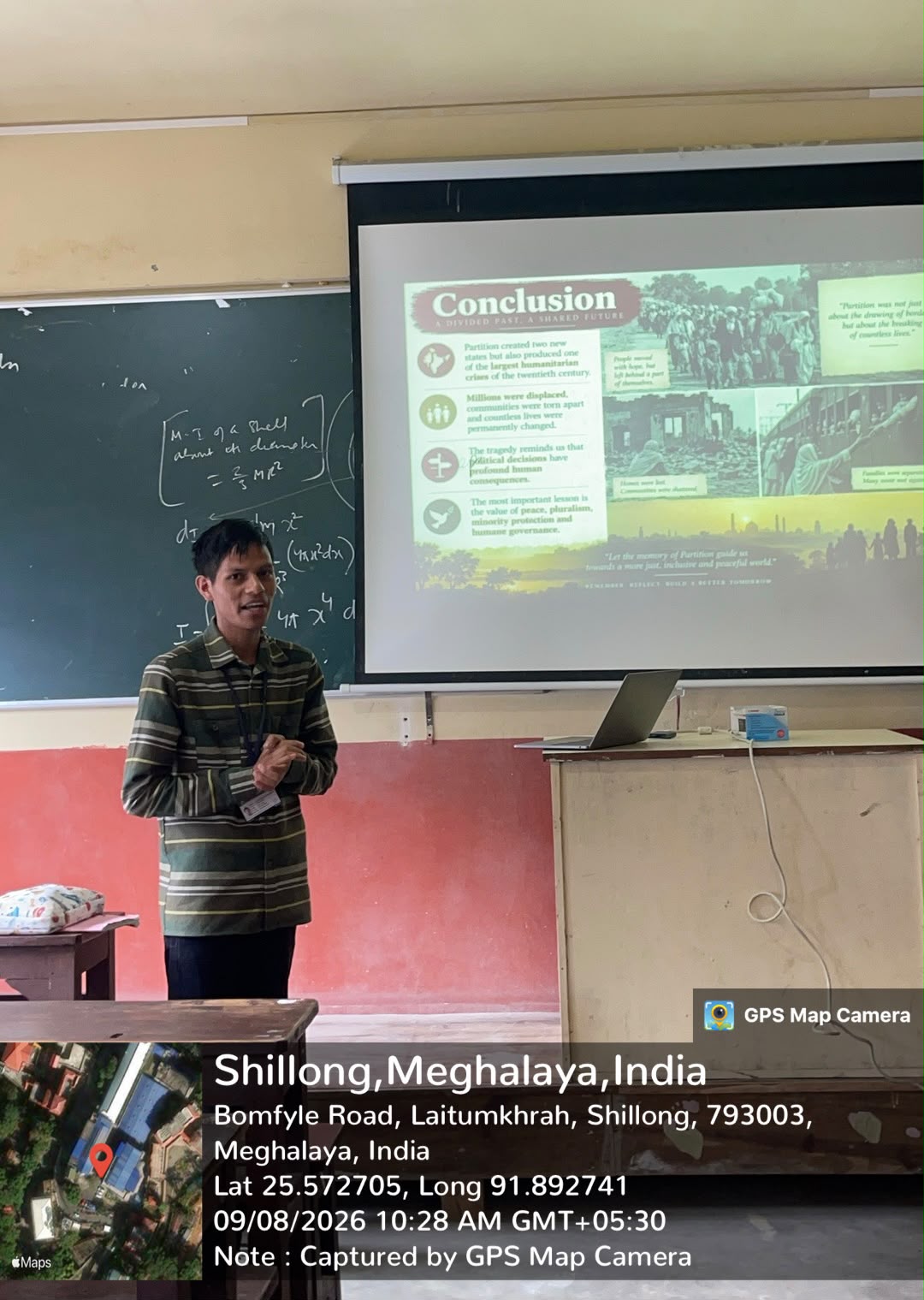 The Department of Political Science in collaboration with the Electoral Literacy Club organised a programme commemorating the Partition