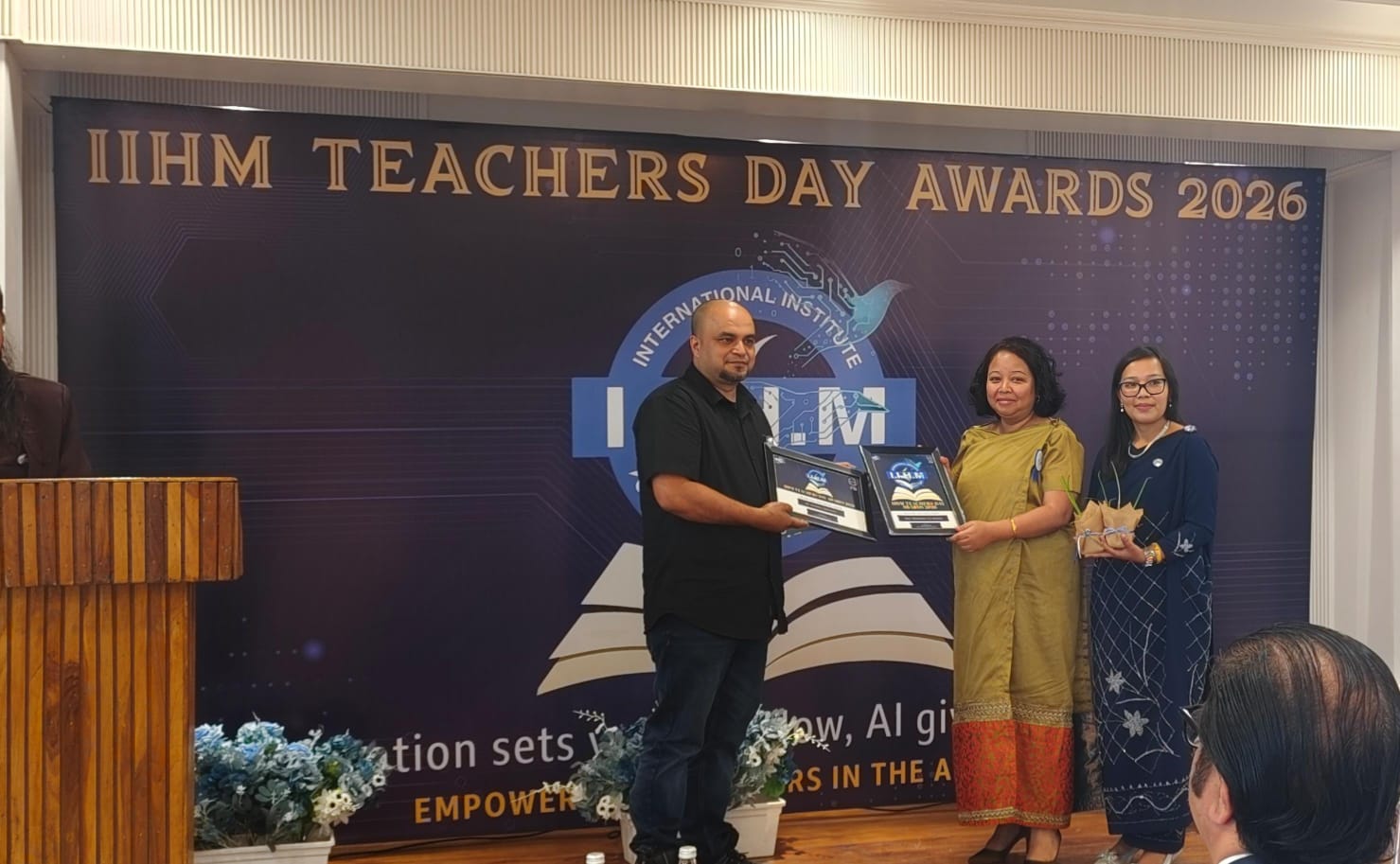 IIHM Institute of Hospitality Skills, Shillong felicitated Smt. W. C. K. Sohliya, Head, Department of Business Administration, for her outstanding contribution.