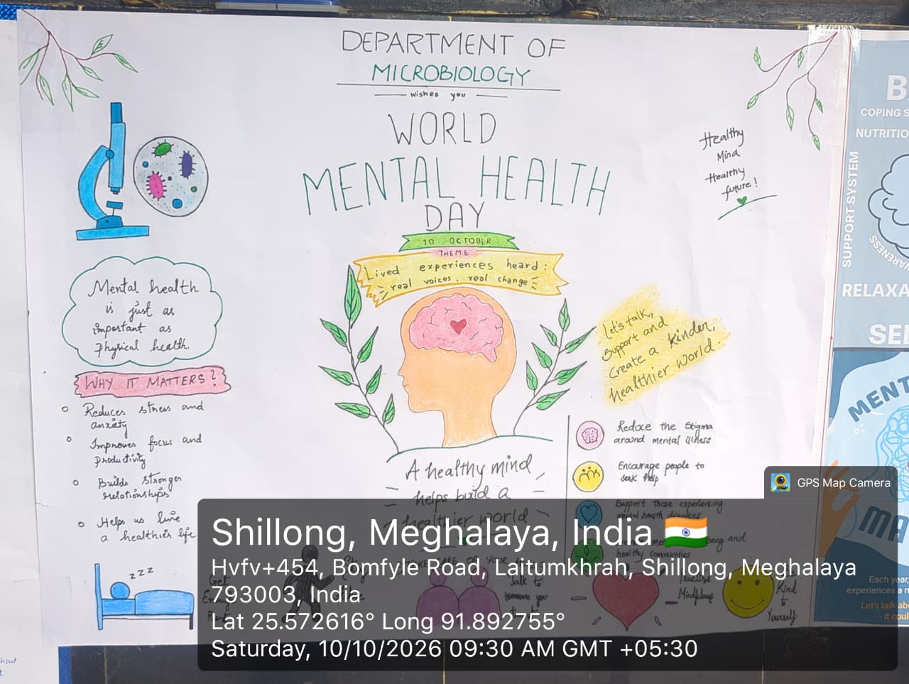 Shillong College observed World Mental Health Day under the theme “Lived experiences heard: real voices, real change”