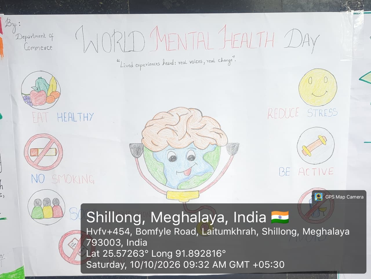 Shillong College observed World Mental Health Day under the theme “Lived experiences heard: real voices, real change”