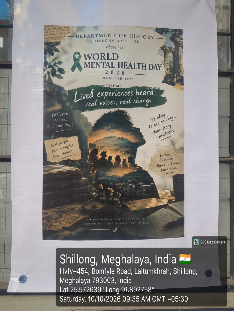 Shillong College observed World Mental Health Day under the theme “Lived experiences heard: real voices, real change”