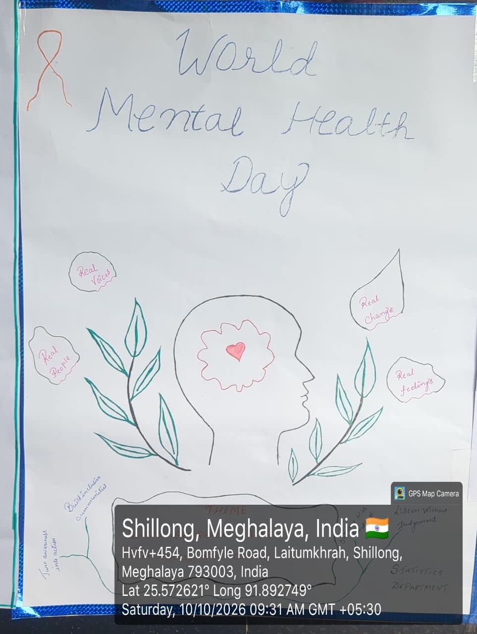 Shillong College observed World Mental Health Day under the theme “Lived experiences heard: real voices, real change”